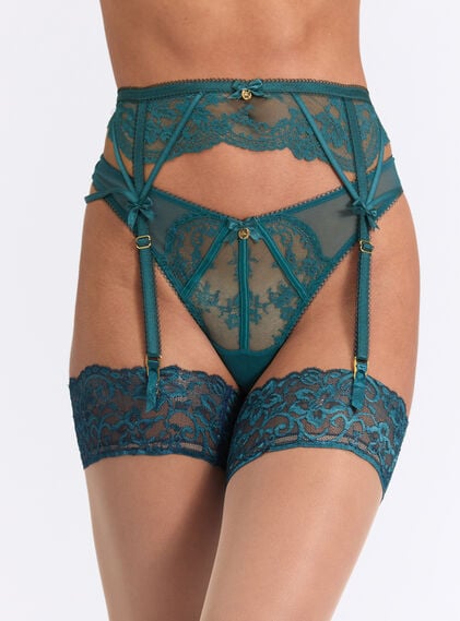 Brooke lace suspender belt