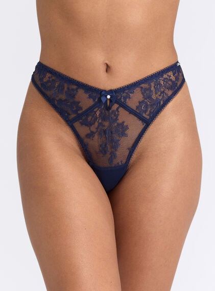 Addison lace thong