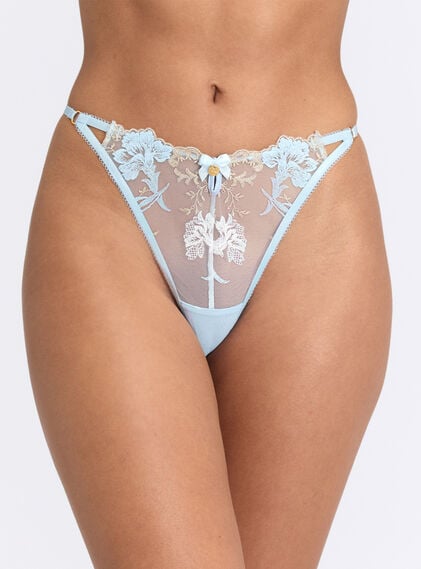 Lola embroidered tanga thong