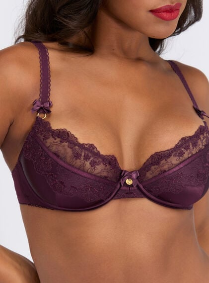 Willow satin balconette bra