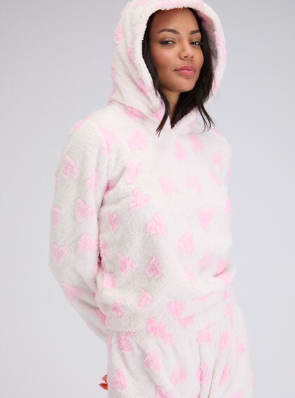 Fluffy heart lounge set