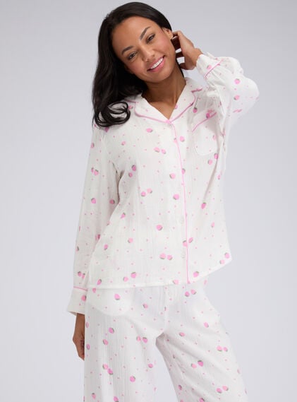 Strawberry cotton pyjama set